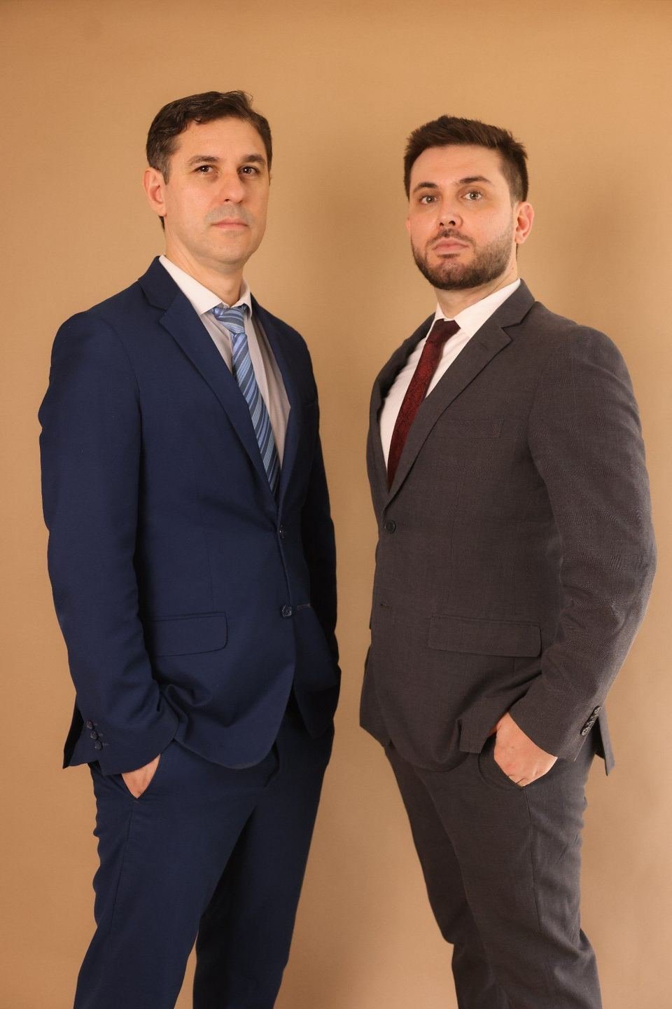 Os advogados Mauricio Solano e Eduardo Salles, do escritório em Chapecó